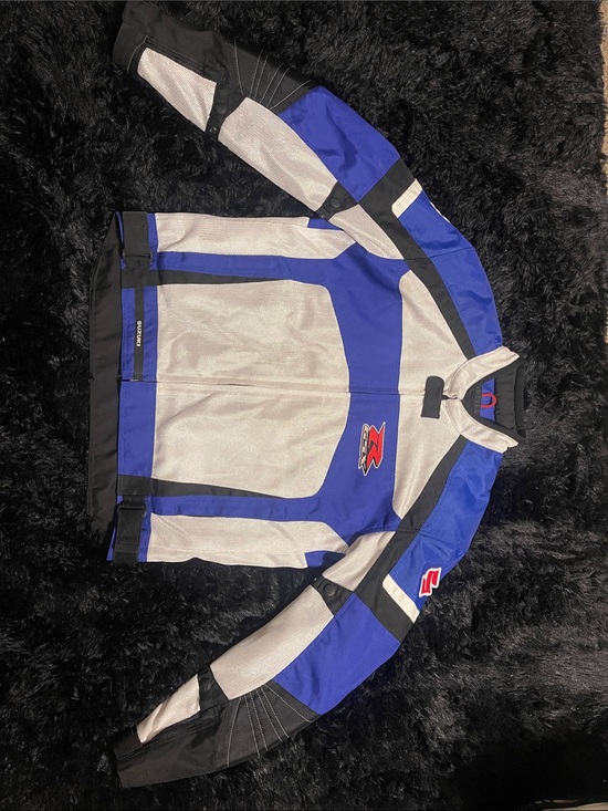 Other - Suzuki GSX-R Blue & White Motorcycle Jacket